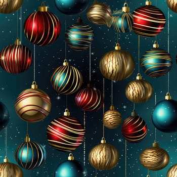 Christmas decorative seamless background. Template for fabric, wrapping paper, web, etc.