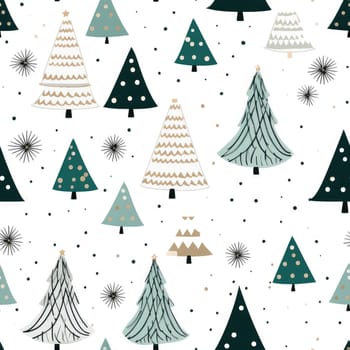 Christmas decorative seamless background. Template for fabric, wrapping paper, web, etc.