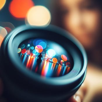 High aperture lens blur (bokeh). High quality illustration