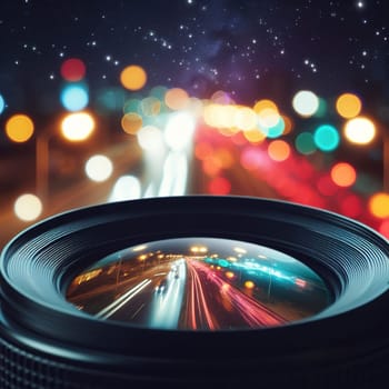 High aperture lens blur (bokeh). High quality illustration