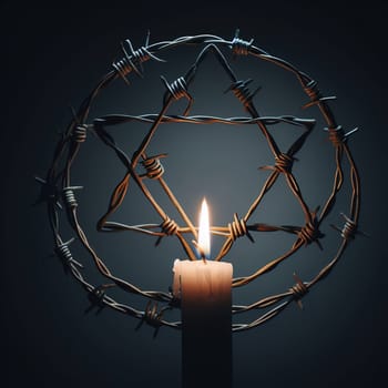 Illustration on the theme International Holocaust Remembrance Day. Genarative AI. High quality photo