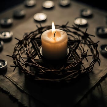 Illustration on the theme International Holocaust Remembrance Day. Genarative AI. High quality photo