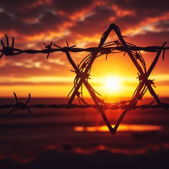 Illustration on the theme International Holocaust Remembrance Day. Genarative AI. High quality photo