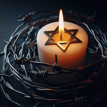 Illustration on the theme International Holocaust Remembrance Day. Genarative AI. High quality photo