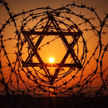 Illustration on the theme International Holocaust Remembrance Day. Genarative AI. High quality photo