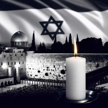 Illustration on the theme International Holocaust Remembrance Day. Genarative AI. High quality photo
