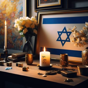 Illustration on the theme International Holocaust Remembrance Day. Genarative AI. High quality photo
