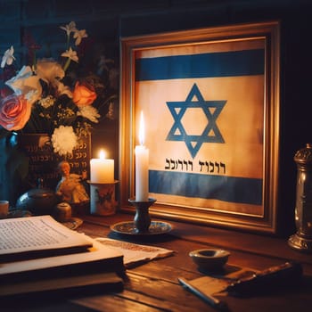 Illustration on the theme International Holocaust Remembrance Day. Genarative AI. High quality photo