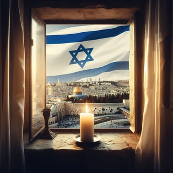 Illustration on the theme International Holocaust Remembrance Day. Genarative AI. High quality photo