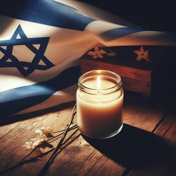 Illustration on the theme International Holocaust Remembrance Day. Genarative AI. High quality photo