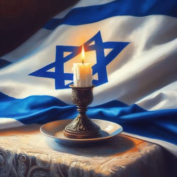 Illustration on the theme International Holocaust Remembrance Day. Genarative AI. High quality photo