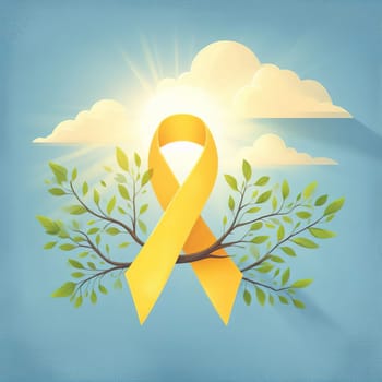 Illustration on the theme World Cancer Day. Generative, AI. High quality illustration