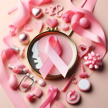 Illustration on the theme World Cancer Day. Generative, AI. High quality illustration