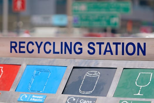 State-of-the-art garbage bins promoting waste segregation, ensuring a methodical approach to separate waste collection and proficient management of recyclable materials.