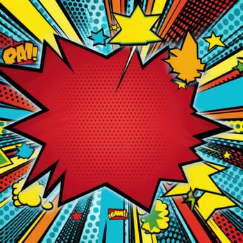 comic book background vintage pop art superhero background for comics, comic background with dot pattern halftone.