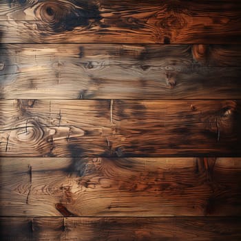 Wooden brown plank floor or wall background. Decor and interior design concept. AI generated