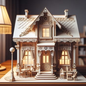 Illustration on the theme of construction, investing in a home, and keeping real estate safe. High quality illustration