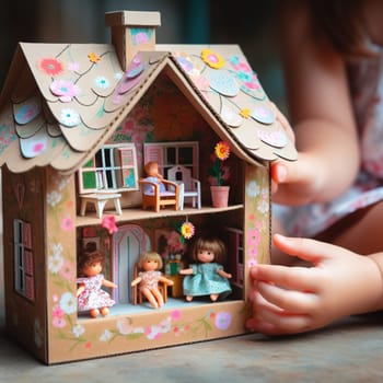 Illustration on the theme of construction, investing in a home, and keeping real estate safe. High quality illustration