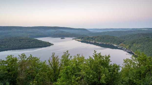 Panoramic image of landscape within the Eifel National Park, North Rhine Westphalia, Germany