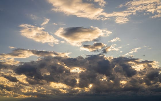 Evening sky with dramatic 