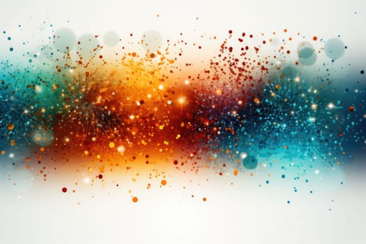Fireworks on white background. ai generated
