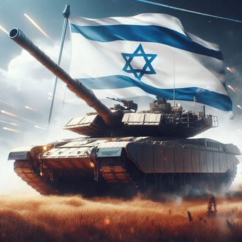 Illustration on the theme of the Army and war. Generative AI. High quality illustration