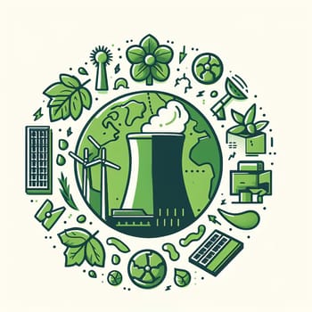 Illustration on the environmental theme Save the Planet. High quality illustration