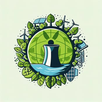 Illustration on the environmental theme Save the Planet. High quality illustration