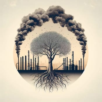 Illustration on the environmental theme Save the Planet. High quality illustration