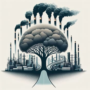 Illustration on the environmental theme Save the Planet. High quality illustration