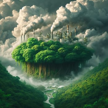 Illustration on the environmental theme Save the Planet. High quality illustration