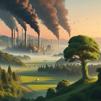 Illustration on the environmental theme Save the Planet. High quality illustration