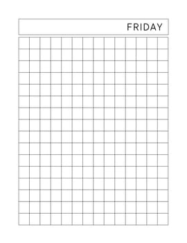 Modern minimalistic Weekly planner page. Notebook pages for notes and goals. planner page template. Modern Business organizer.