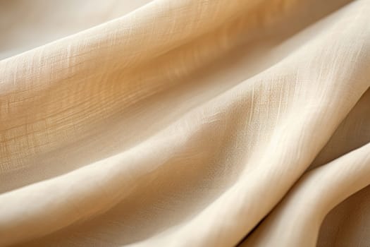 Linen texture. Background made of linen fabric with folds.