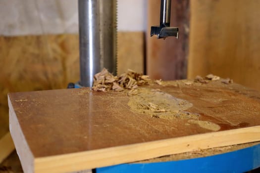 Hand tool on the background of the carpentry workshop. Photo in high quality.