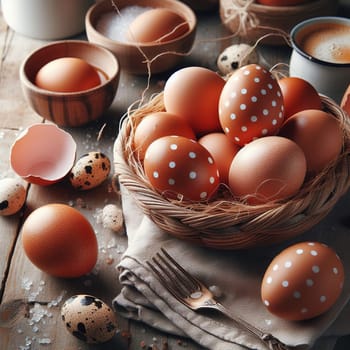 Illustration on the theme of Easter holiday. High quality illustration