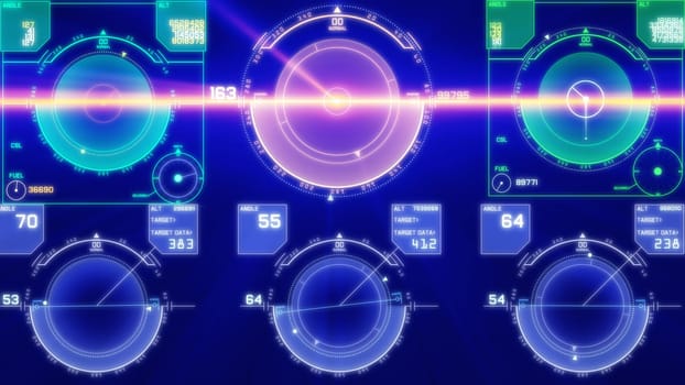 flight control panel instrument navigation light illustration