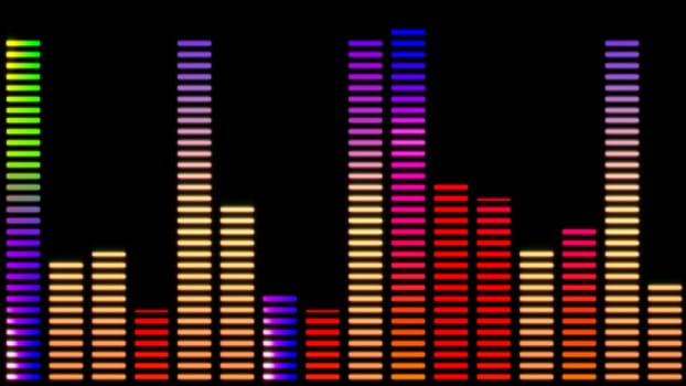 Digital equalizer bar graph, Sound Equalizer Abstract Background illustration