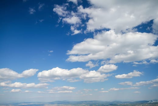 Beautiful blue sky and clouds natural background landscape