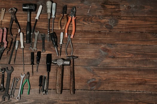 instrument for repair knives hammers keys pliers