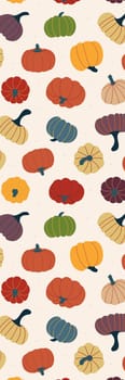 Bookmark with Thanksgiving Pumpkins pattern