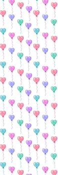 Cute Bookmark with Air balloons pattern