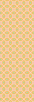 Retro vintage bookmark with geometrical pattern