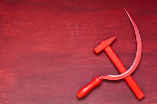 red sickle and hammer communism Soviet Union history revolution