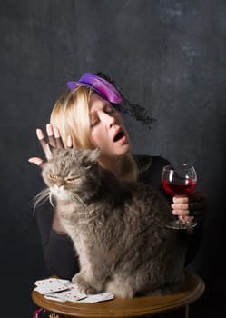 portrait caucasian middel aged woman in black blouse drinking water in the dark room,healthy lifstile concept,best detox drink,elastic skin, strong hair and nails,energy and vigor,High quality photo