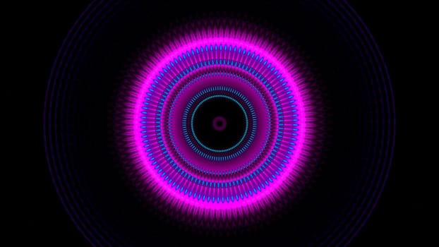 Dark iridescent background. Design.Multi-colored view in a kaleidoscope with various patterns in animation. High quality 4k footage