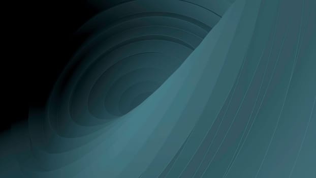 Blue moving background. Design.Dark tunnel with green-blue walls in animation moving inward. High quality 4k footage