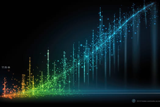 Big data on internet upload and download progress. futuristic digital technology .Generative AI.