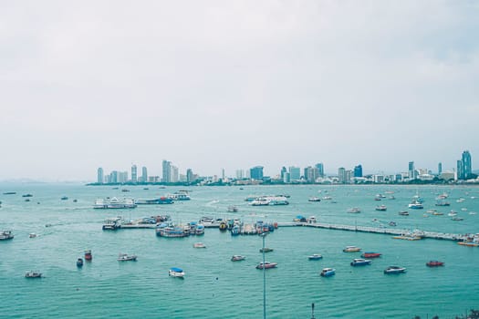 Pattaya Breathtaking Vistas A Stunning View of the City and Speedboat Pier