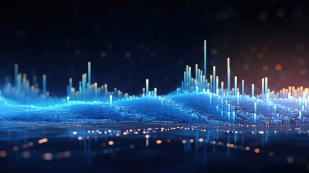 abstract tech futuristic digital background, ai